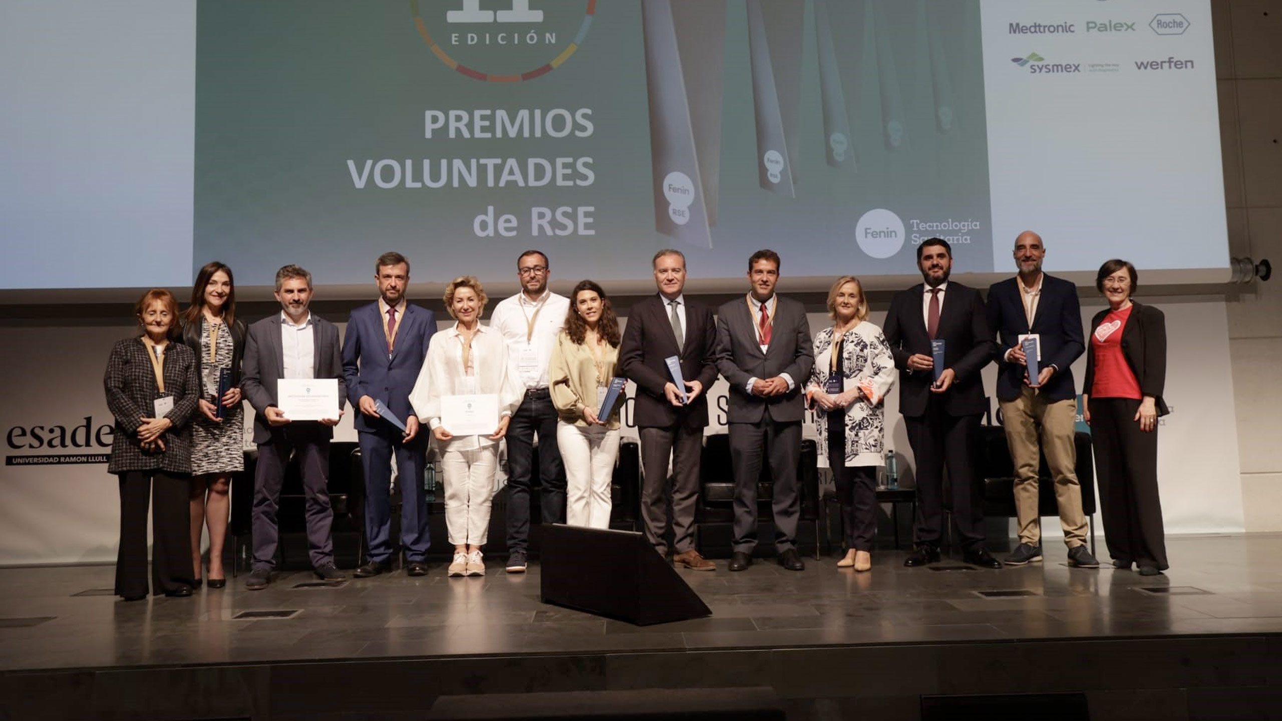 Imagen de los premiados en la segunda edición de Premios voluntades